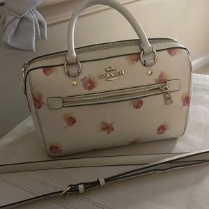 White Floral COACH Bag